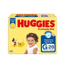 Fralda Huggies Proteção Dia Jumbo G 28 Unidades