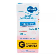 Acido Acetilsalicilico Ems 100mg Infantil com 30 comprimidos