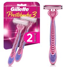 Aparelho Barbeador Gillette Prestobarba 3 Fem Fixo com 2 Unidades
