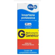 Losartana Potássica Ems 50mg com 30 comprimidos