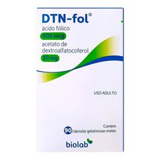 Dtn-Fol Biolab 400mcg/10mg com 90 cápsulas
