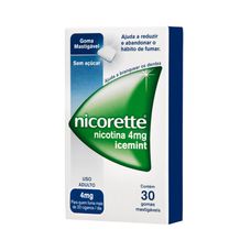 Nicorette Icemint Johnson & Johnson Farma 4mg com 30 Gomas mastigáveis