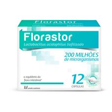 Florastor União Química 200 Milhões com 12 cápsulas