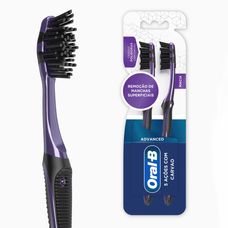 Escova Dental Oral-B Advanced 5 Ações com Carvão com 2 Unidades