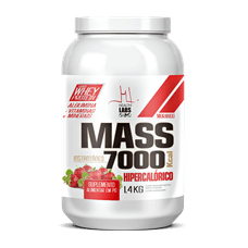 Mass Hipercalórico 7000 Health Labs Sabor Morango 1,4Kg