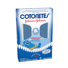 Cotonetes Johnson & Johnson com 75 Unidades