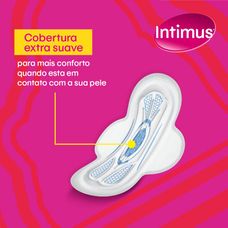 Absorvente Intimus Gel Tripla Proteção Cobertura Suave com Abas Leve 16 Pague 14 Unidades