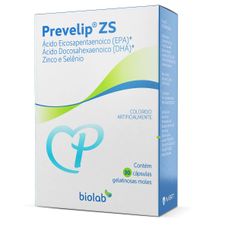 Prevelip Zs Biolab com 30 cápsulas gelatinosas