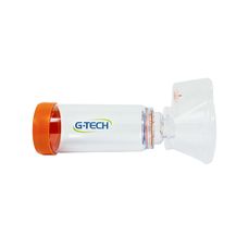 Espaçador G-Tech Clear Para Medicamento em Aerossol em Pvc Adulto E Infantil