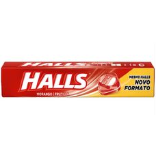 Halls Morango Drops Com 10 Unidades 28g