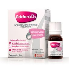Vitamina D Addera 600Ui/ml gotas 5ml