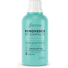 Removedor de Esmalte Farmax Sem Acetona Argan 100ml