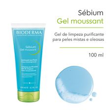 Gel de Limpeza Sébium Bioderma Moussant Tubo 100ml