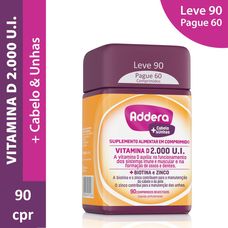 Addera Cabelos E Unhas 90 comprimidos