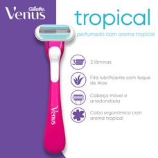 Aparelho de Depilação Gillette Venus Tropical 3 Unidades