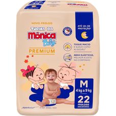 Fralda Turma da Mônica Premium Jumbo M 22 Unidades