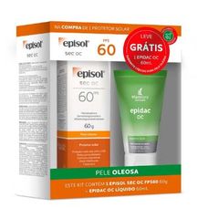 Kit Protetor Solar Episol Mantecorp Protetor Solar Facial 30fps 60g + Sabonete Liquido 60ml