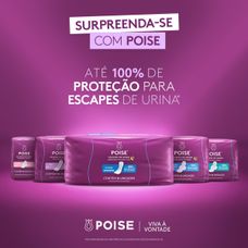Protetor Diario Poise Noturno Maxi Absorcao Intensa 8 Unidades