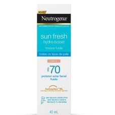 Protetor Solar Facial Neutrogena Sun Fresh Hydro Boost FPS 50 Cor 2.0 40ml