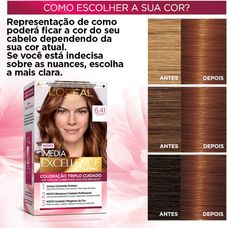 Tintura Imedia Loréal 6.41 Marrom