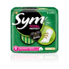 Absorvente Sym Suave Sem Abas Verde com 8 Unidades