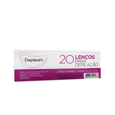 Lenço Para Depilação Depilsam com 20 Folhas