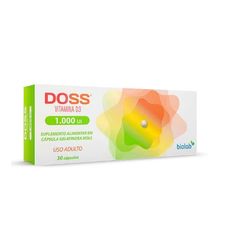 Doss Biolab 1000Ui com 30 cápsulas
