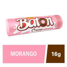 Baton Garoto Recheado Morango 16g