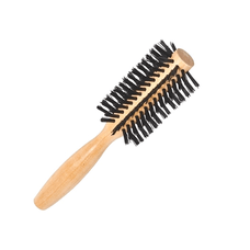 Escova de Cabelo Natus Plant Antares Madeira Cerdas Nylon Meia Bola