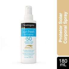 Protetor Solar Neutrogena Sun Fresh Spray Fps 50 180ml