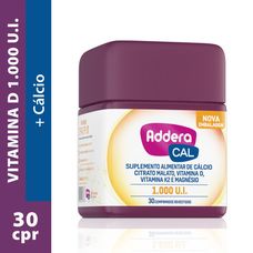 Addera Cal 1.000Ui com 30 comprimidos