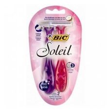 Aparelho de Barbear Bic Soleil Rosa/Roxo com 2 Unidades