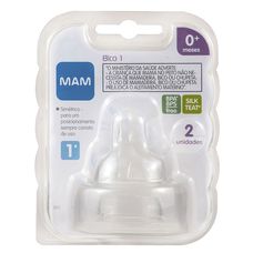 Bico de Mamadeira Mam Fluxo Lento 0+ Meses 2 Unidades