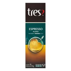 cápsulas de Café Expresso 3 Corações Pleno com 10 Unidades 8g