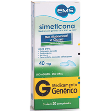 Simeticona Ems 40mg com 20 comprimidos