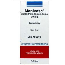 Manivasc Chiesi 20mg com 28 comprimidos