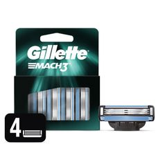 Carga Gillette Mach 3 com 4 Unidades