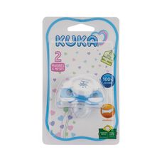 Chupeta Kuka Decorada Plus 2 Redonda Azul