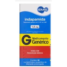Indapamida Ems 1,5mg com 30 comprimidos