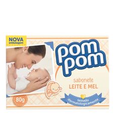 Sabonete Pom Pom Leite Mel 80g