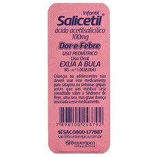 Salicetil Brasterápica 100mg com 10 comprimidos