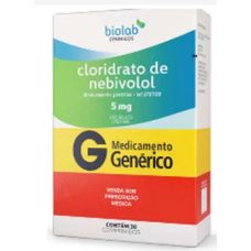 Cloridrato de Nebivolol Biolab 5mg com 30 comprimidos