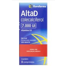 Alta D Eurofarma 7.000Ui com 8 comprimidos
