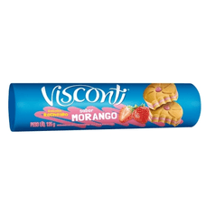 Biscoito Visconti Recheado Morango 125g