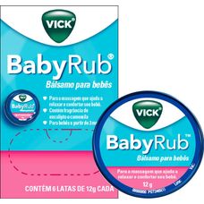 Pomada Babyrub Vick Bálsamo Para Bebês Lata 12g