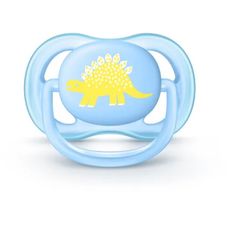 Chupeta Avent Ultra Air Azul Dinossauro 0 A 6 Meses