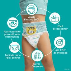 Fralda Pampers Pants Ajuste Total Tamanho Xxg com 12 Unidades