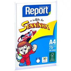 Papel Sulfite Report Senninha A4 com 100 Folhas 75g