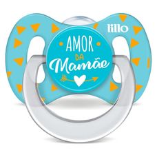 Chupeta Lillo Funny Amor Ortodôntico Azul Tamanho 1