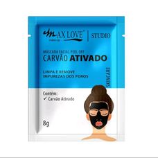 Máscara Facial Max Love Carvão Ativado 8g